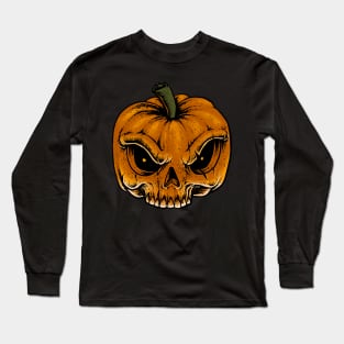 Skull Pumpkin Long Sleeve T-Shirt